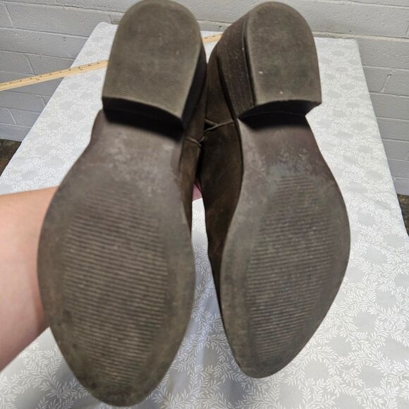 Steve Madden Neoma Booties Size 7.5 Brown Suede Leather - Picture 10 of 10